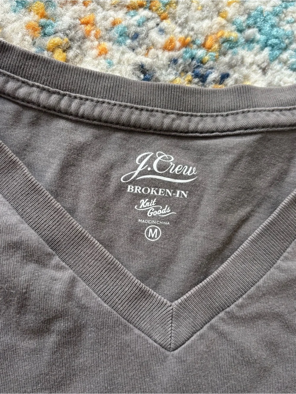 J. Crew Men's V-Neck T-Shirt 4 pack medium cotton